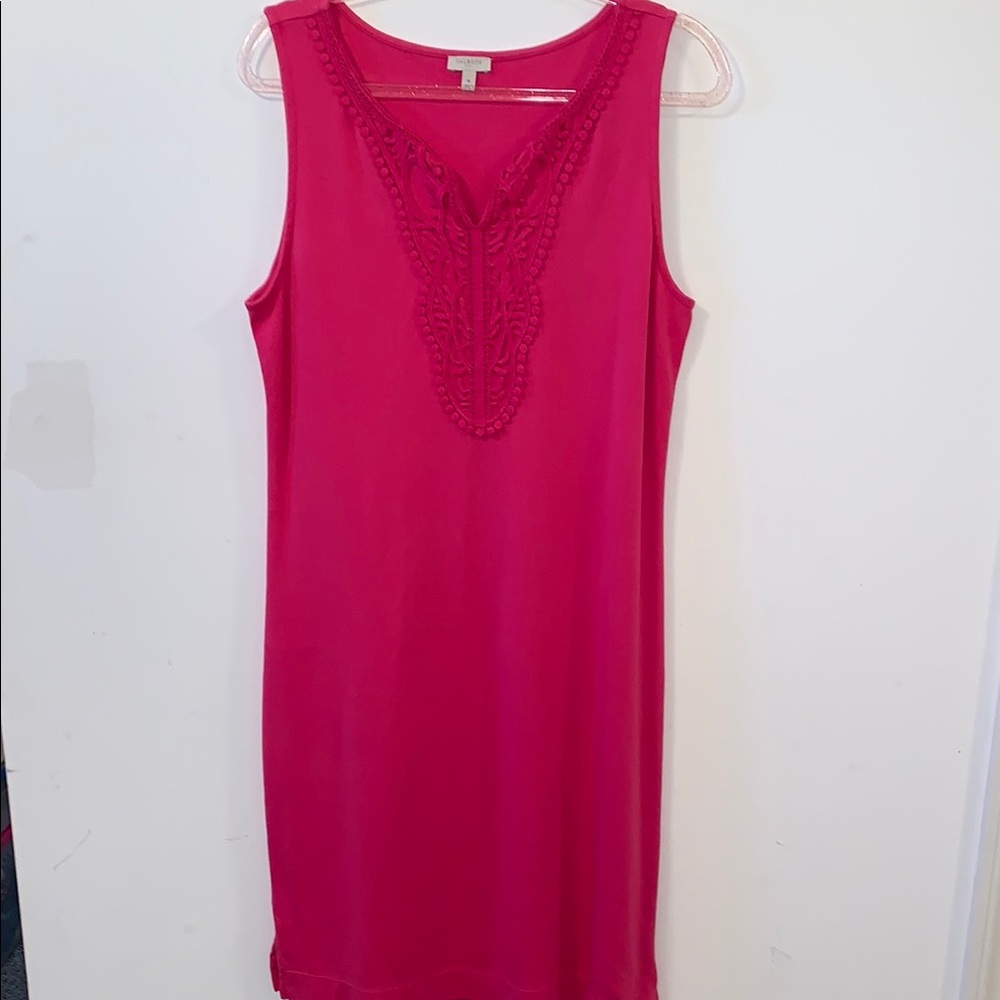 Talbots Vibrant Pink Sleeveless Dress